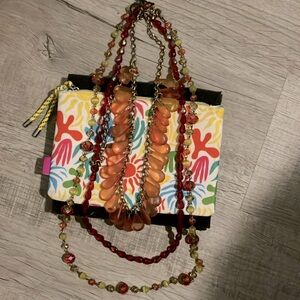 Smooth Drop Citrine and Costume Necklace Bundle with Bag